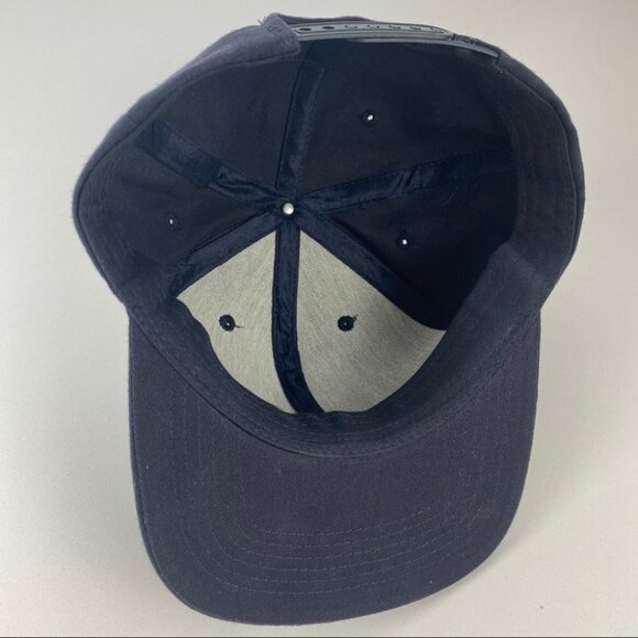Google‎ Logo Flat Brim Navy SnapBack Hat - Picture 4 of 5